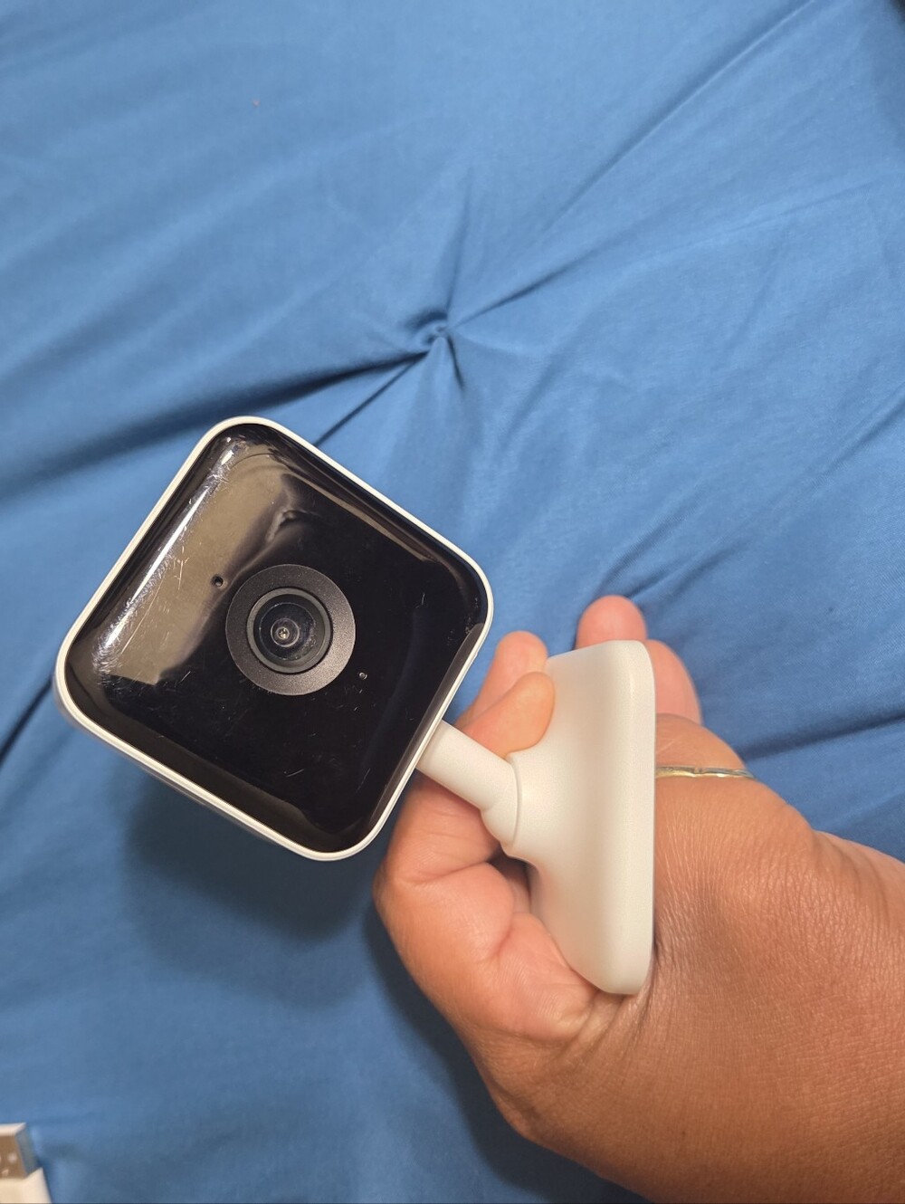 Amazon White and Black Indoor Wi‑Fi Security Camera